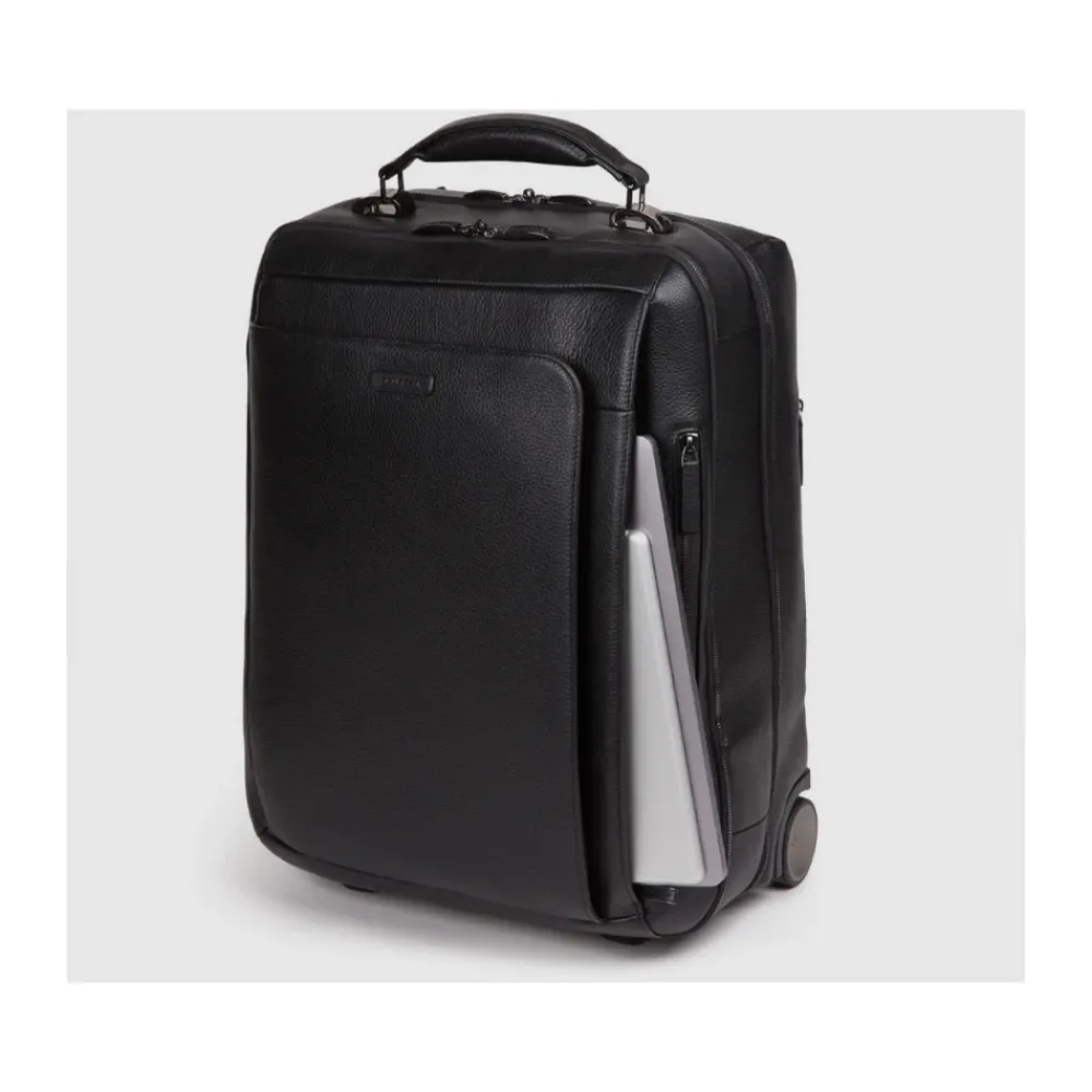 Kufferter<Piquadro Cabin suitcase with garment sleeve Sort