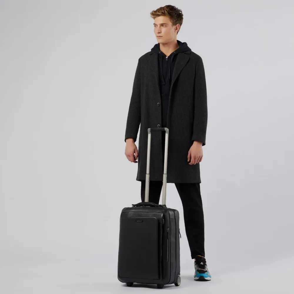 Kufferter<Piquadro Cabin suitcase with garment sleeve Sort