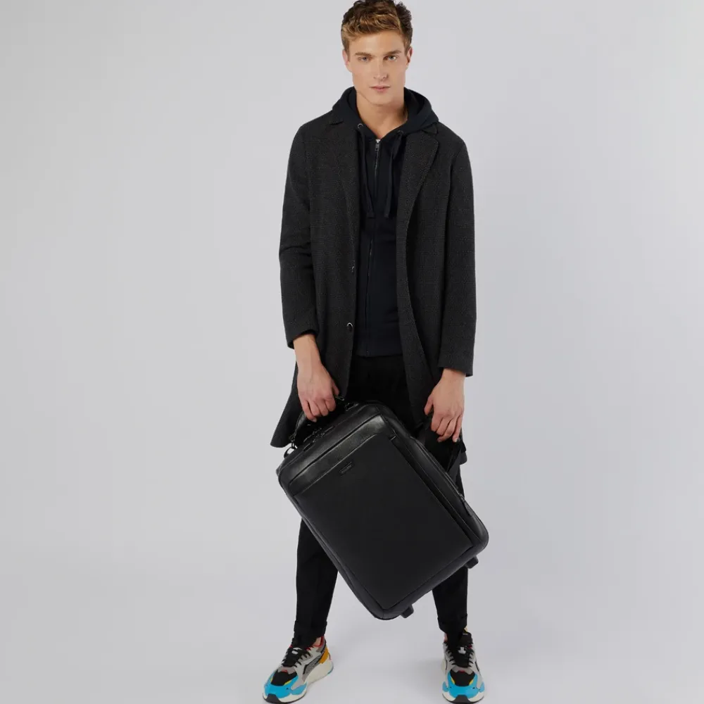 Kufferter<Piquadro Cabin suitcase with garment sleeve Sort