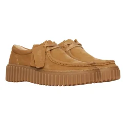 Snøresko^Clarks Camel Suede Snøresko Brun