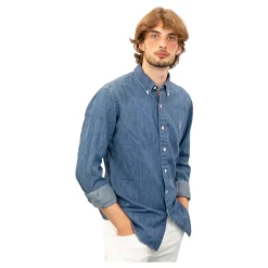 Skjorter^Polo Ralph Lauren Camicia jeans custom fit Blå