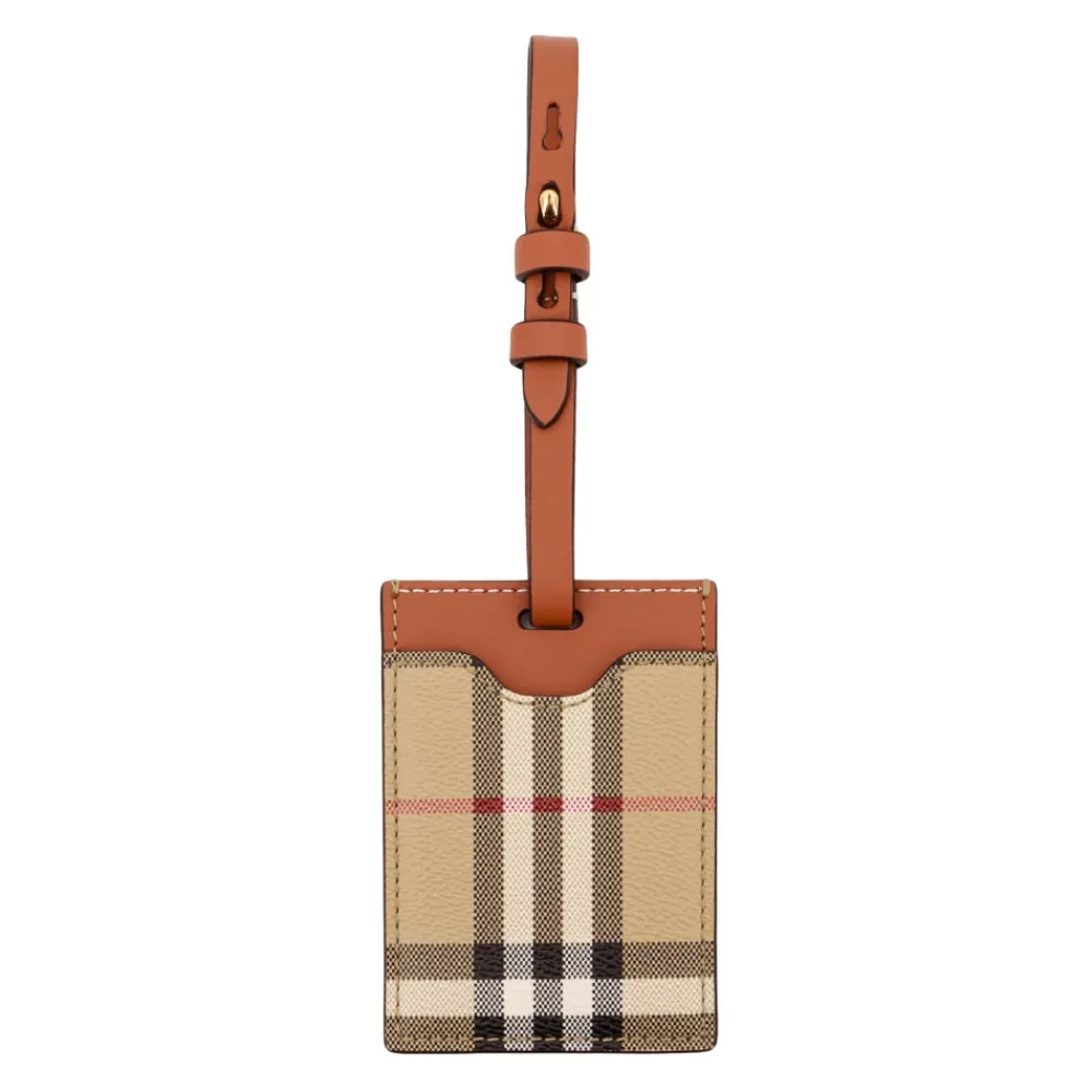 Tilbehør Til Tasker<Burberry Canvas Bagagemærke Beige