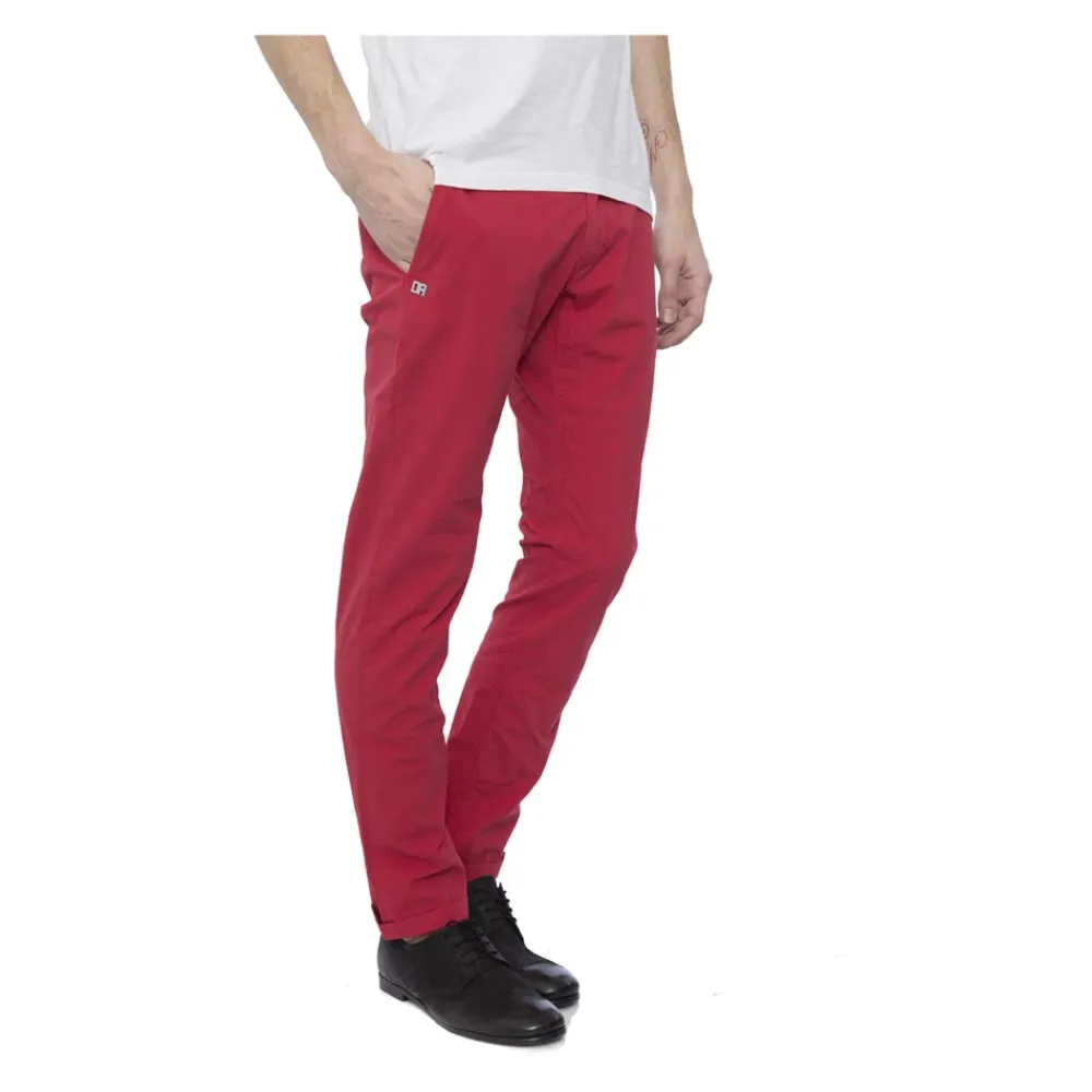 Bukser^Daniele Alessandrini Canvas Cotton Pants Rød