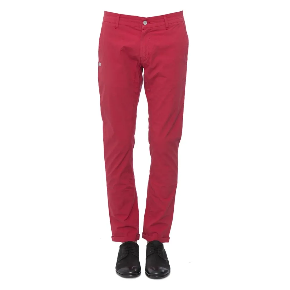 Bukser^Daniele Alessandrini Canvas Cotton Pants Rød