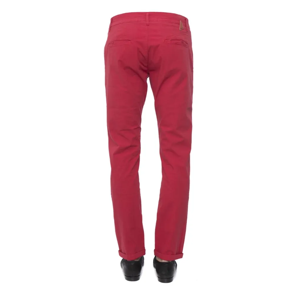 Bukser^Daniele Alessandrini Canvas Cotton Pants Rød