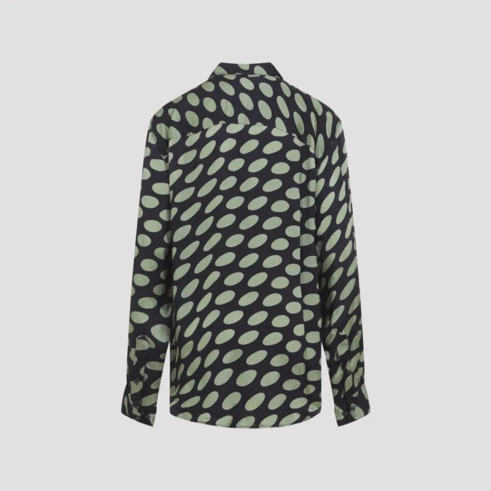Skjorter^Dries Van Noten Caper Printed Shirt Multifarvet