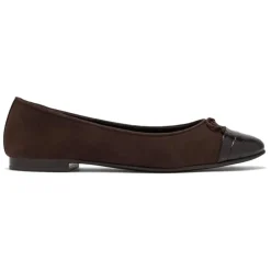 Ballerina Sko^Tory Burch Cap-Toe Ballet Flats Brun