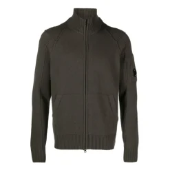 Strik<C.P. Company Cardigan Grøn