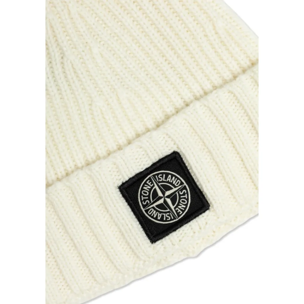 Bodystocking & Sæt^Stone Island Cardigan, Halstørklæde og Hue Sæt Beige