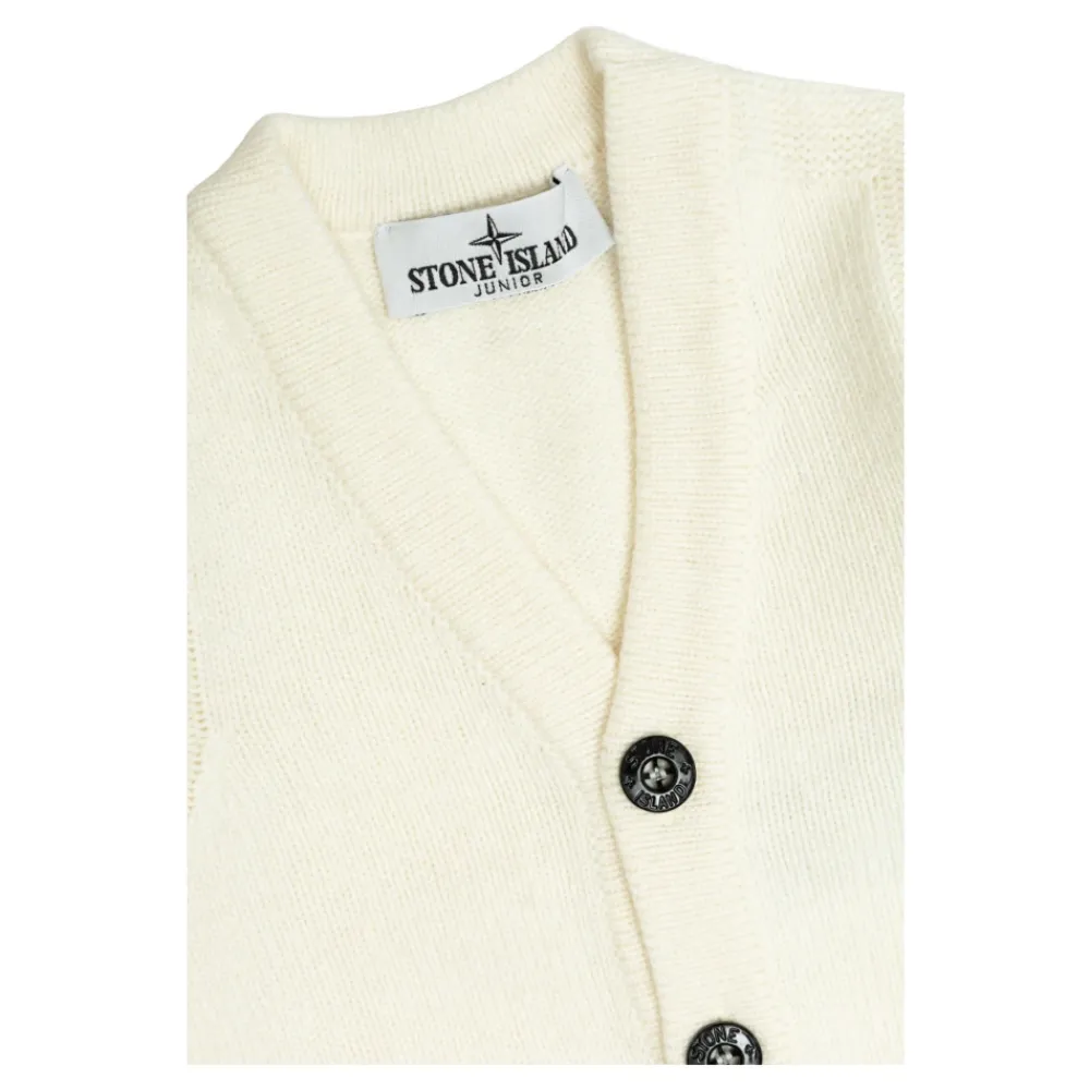 Bodystocking & Sæt^Stone Island Cardigan, Halstørklæde og Hue Sæt Beige