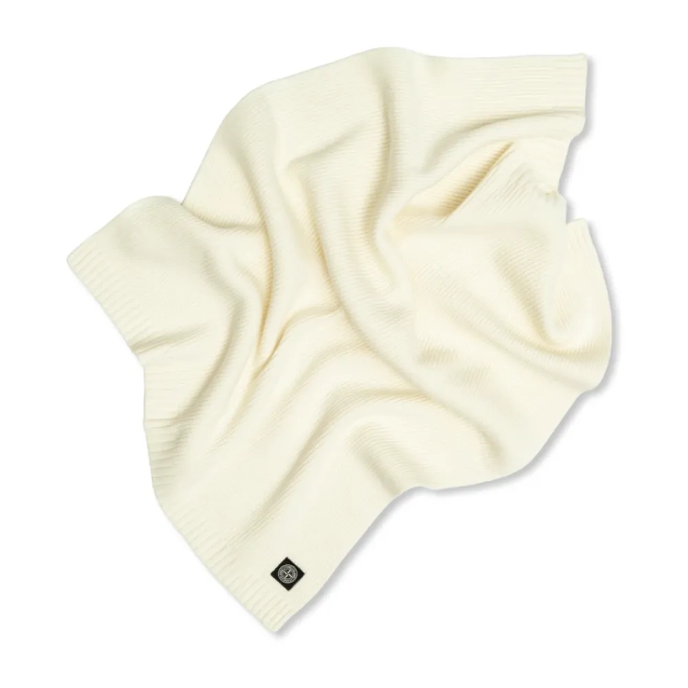 Bodystocking & Sæt^Stone Island Cardigan, Halstørklæde og Hue Sæt Beige