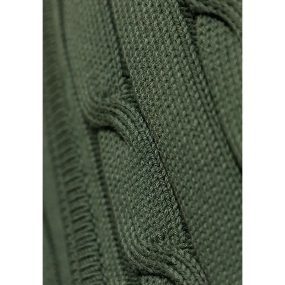 Strik<Balenciaga Cardigan Lavet af Kombinerede Materialer Grøn