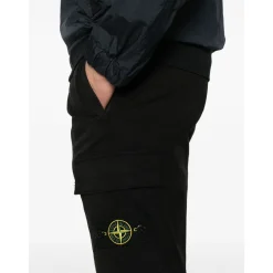 Bukser<Stone Island Cargo Jogger Bukser Sort