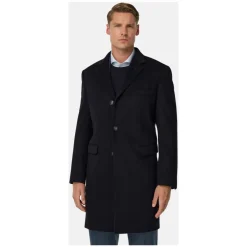 Frakker^Boggi Milano Cashmere Blend Enkeltradet Frakke Blå