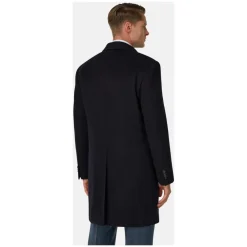 Frakker^Boggi Milano Cashmere Blend Enkeltradet Frakke Blå