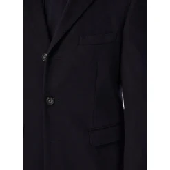 Frakker^Boggi Milano Cashmere Blend Enkeltradet Frakke Blå