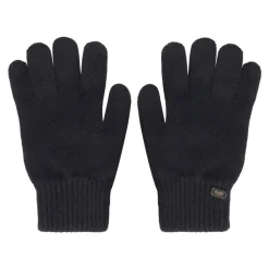 Handsker<Moorer Cashmere handsker med suede indsats Blå