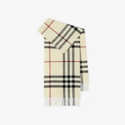 Tørklæder<Burberry Cashmere Scarf Beige
