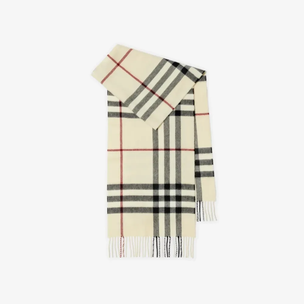 Tørklæder<Burberry Cashmere Scarf Beige