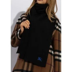 Tørklæder<Burberry Cashmere Tørklæde Sort