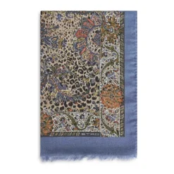 Tørklæder<Etro Cashmere-blend tørklæde med Paisley- og dyremotiv Multifarvet