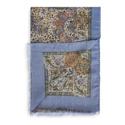 Tørklæder<Etro Cashmere-blend tørklæde med Paisley- og dyremotiv Multifarvet