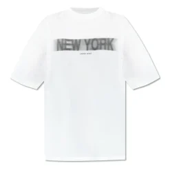 T-Shirts<Anine Bing Cason Blur Tee Hvid