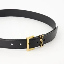 Bælter^Saint Laurent Cassandre Bælte Sort