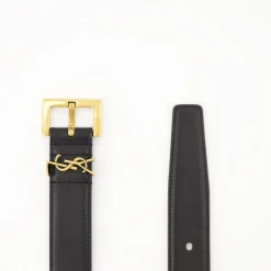 Bælter^Saint Laurent Cassandre Bælte Sort