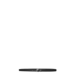 Bælter^Saint Laurent Cassandre Thin Belt Sort