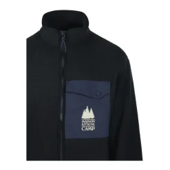 Fleece<Maison Kitsuné Casual Fleece Jakke Sort