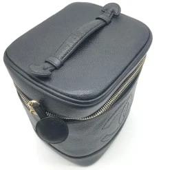 Håndtasker<Chanel Caviar Leather Vanity Håndtaske Sort