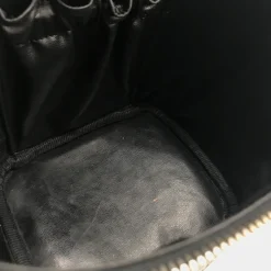 Håndtasker<Chanel Caviar Leather Vanity Håndtaske Sort