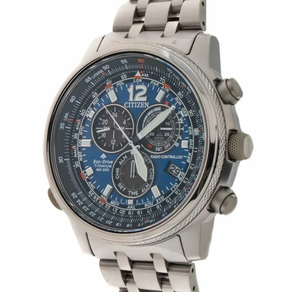 Ure^CITIZEN CB5850-80L - Crono Pilot Super Titanium Blå