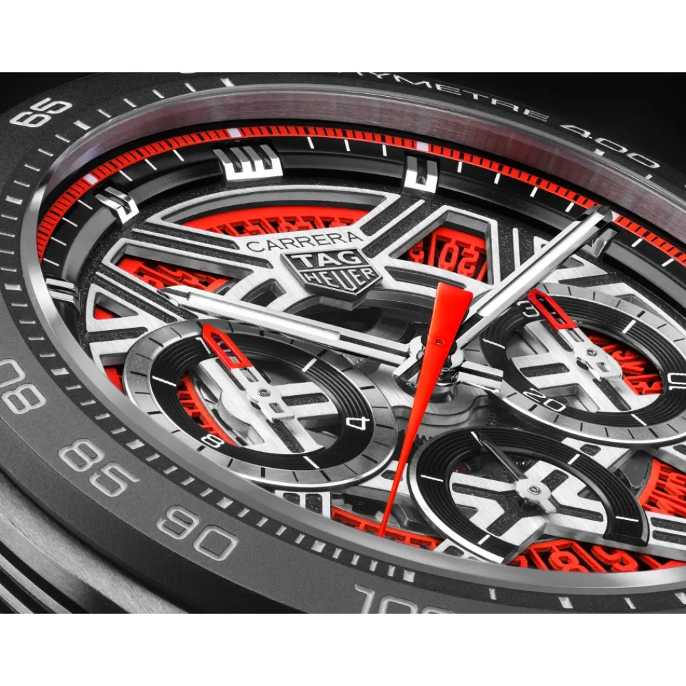 Ure<Tag Heuer CBU2082.FT6275 - Carrera Chronograph Extreme Sport Rød