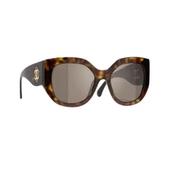 Solbriller<Chanel CH5550 Butterfly Solbriller Brun