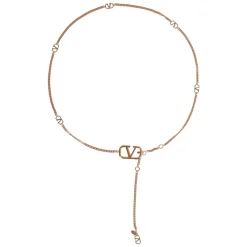 Bælter|Bælter^Valentino Garavani Chain Belt Vlogo Signature Gul