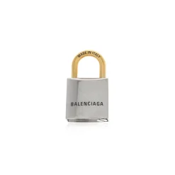 Tilbehør Til Tasker^Balenciaga Charm/Keychain BB Hængelås Grå