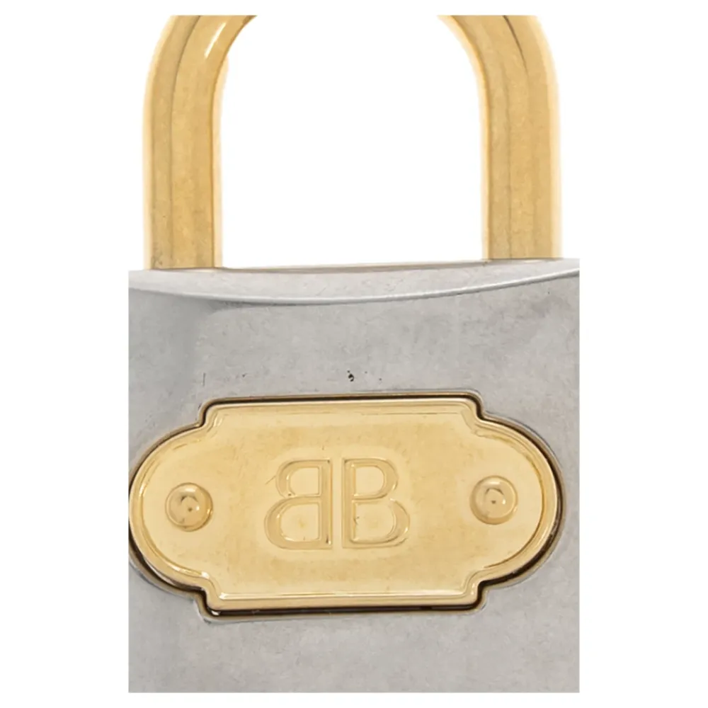 Tilbehør Til Tasker^Balenciaga Charm/Keychain BB Hængelås Grå