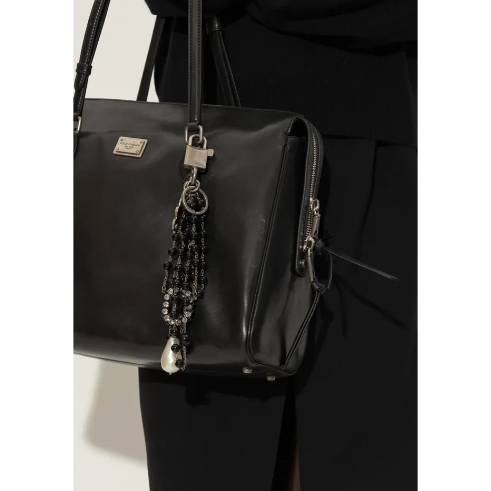 Tilbehør Til Tasker<Dolce & Gabbana Charms Nøglering Grå