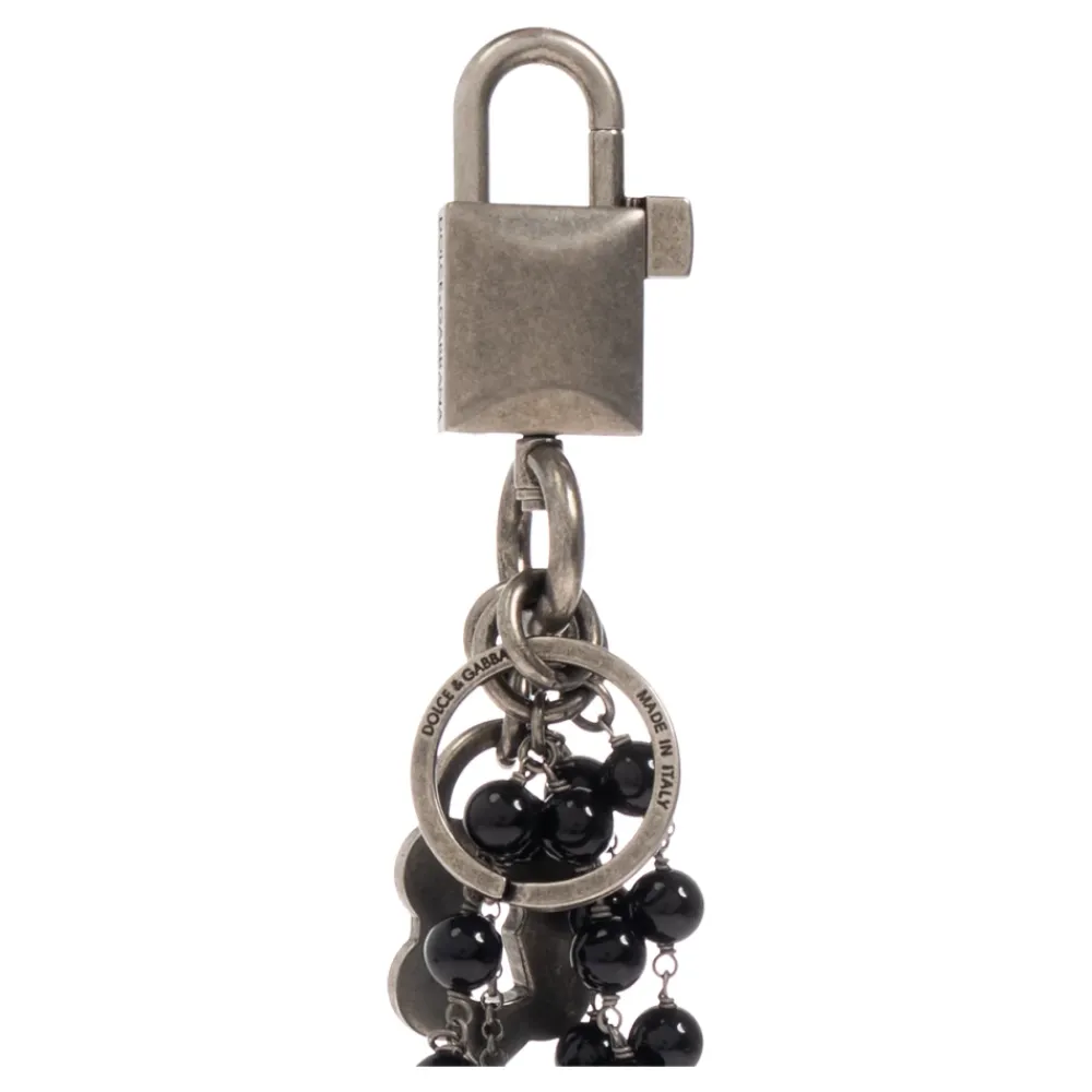 Tilbehør Til Tasker<Dolce & Gabbana Charms Nøglering Grå