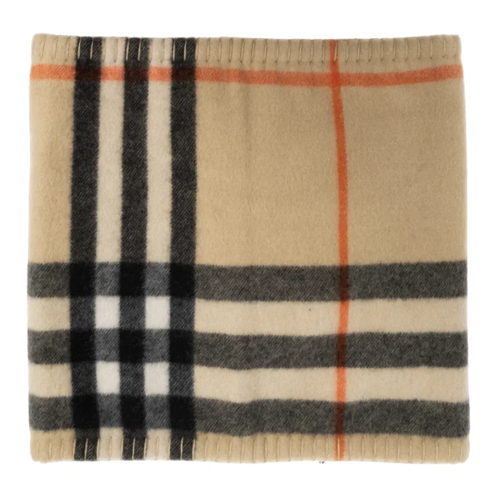 Halstørklæder Og Tørklæder|Tørklæder^Burberry Check Cashmere Snood Beige