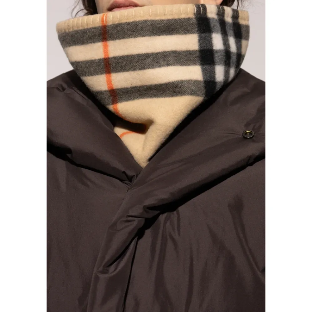 Halstørklæder Og Tørklæder|Tørklæder^Burberry Check Cashmere Snood Beige