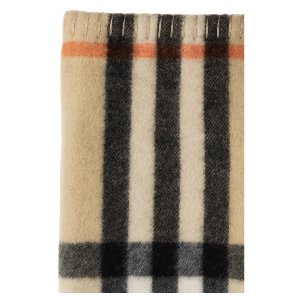Halstørklæder Og Tørklæder|Tørklæder^Burberry Check Cashmere Snood Beige