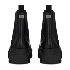 Chelsea Boots|Støvler<Dolce & Gabbana Chelsea Boots i Børstet Kalveskind Sort