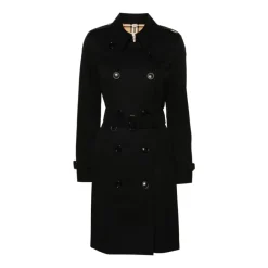 Frakker<Burberry Chelsea Cotton Trenchcoat Sort