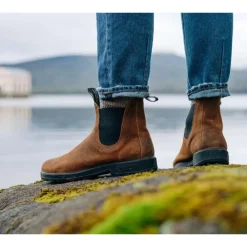 Chelsea Boots^Blundstone Chelsea støvler i læder Brun