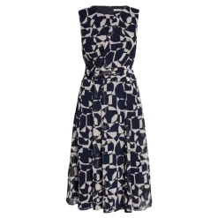 Kjoler^Betty & Co Chiffon Midikjole Blå