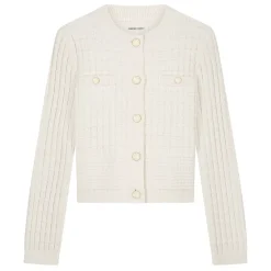 Striktrøjer & Sweatere<FABIENNE CHAPOT Chin Cardigan Beige