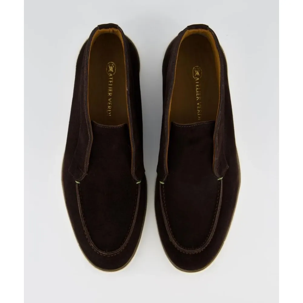 Støvler<Atelier Verdi Chokolade Loafer til Mænd Brun